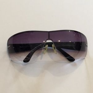 Authentic Persol wraparound purple lens sunglasses